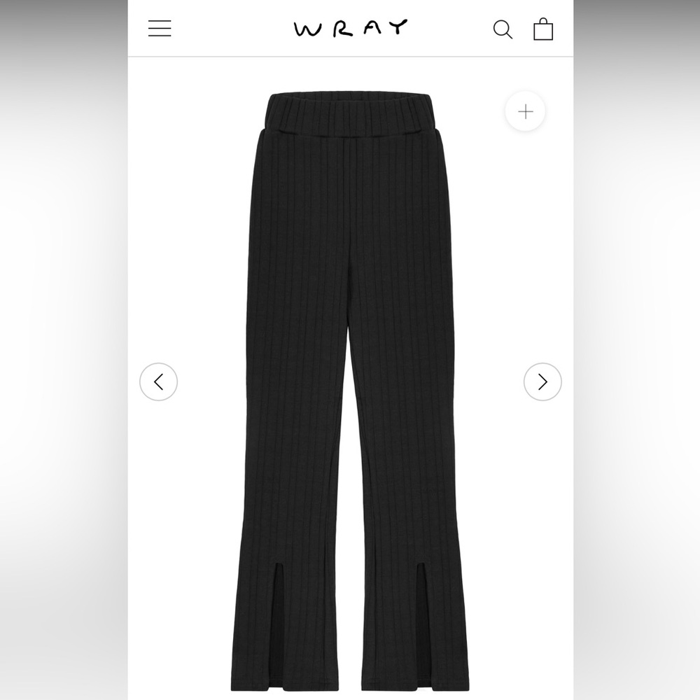 WRAY Black Slit Leggings in XS